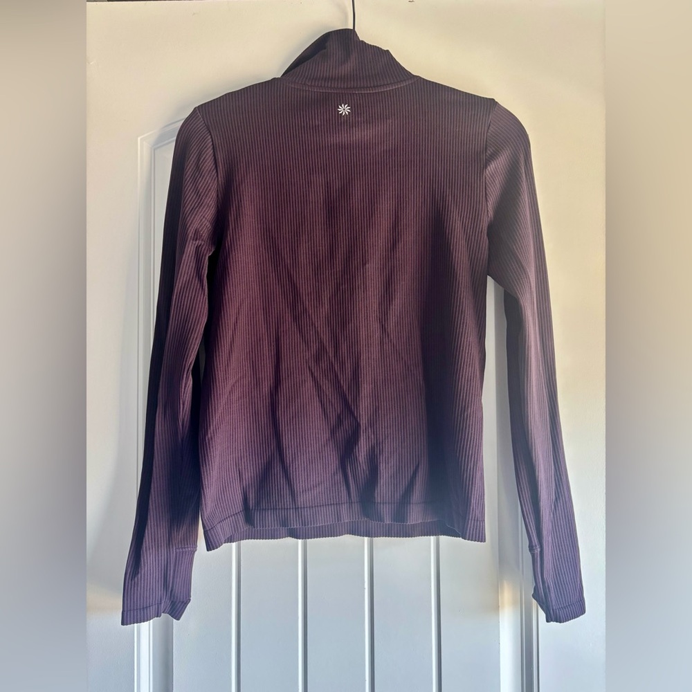 Athleta Deep Purple Ribbed Top - Picture 10 of 10
